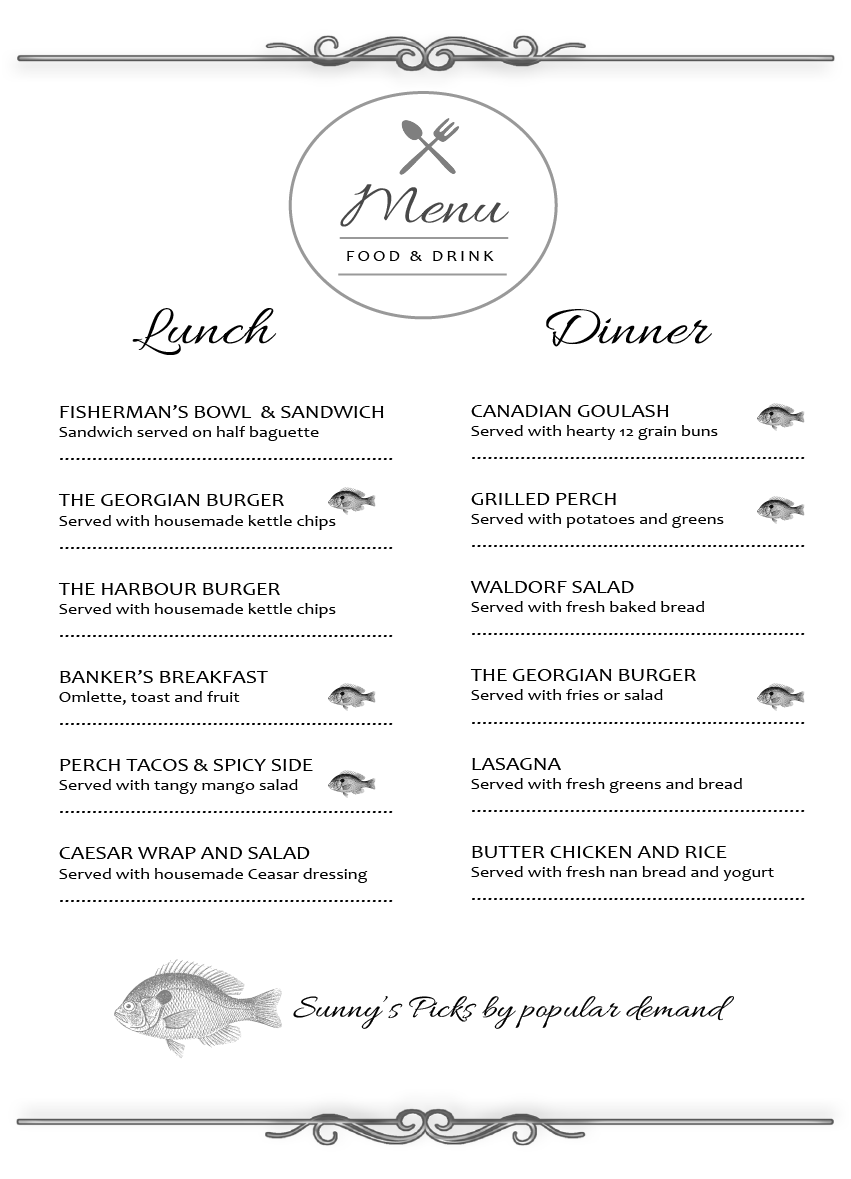 walking pine art retreat menu